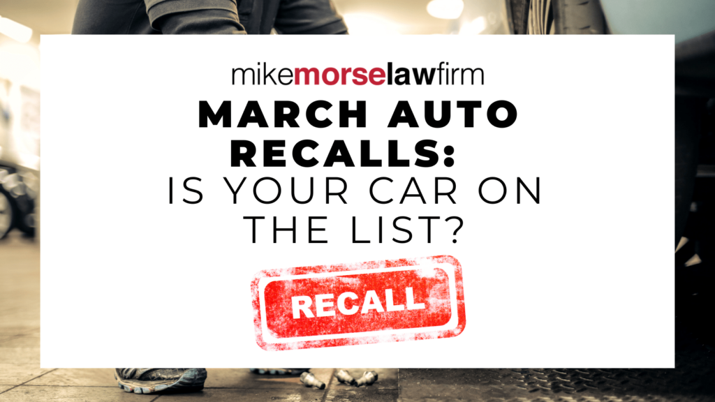 March 2023 Auto Recalls